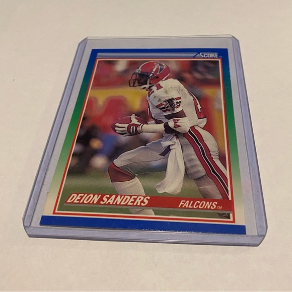1990  Score Football Card Other - Deion Sanders 1990 Rookie Score Football Card Vintage collectible